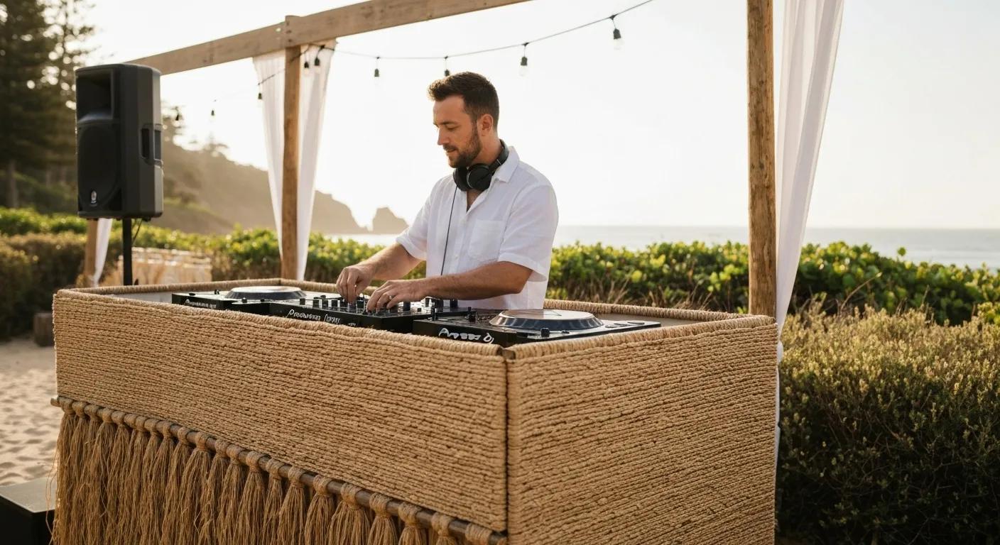 Visual representation of wedding DJ packages for Northern Beaches couples