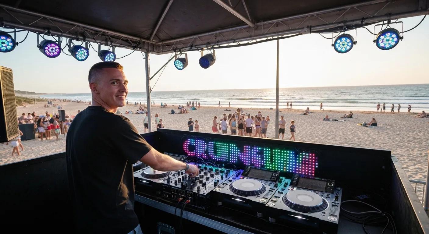 DJ performing at Cronulla Surf Life Saving Club, showcasing local venue expertise