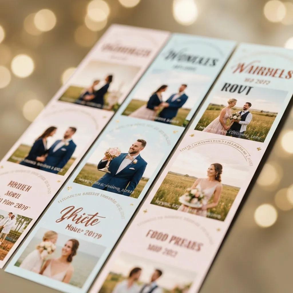 Custom photo strips showcasing personalized designs for Goulburn events