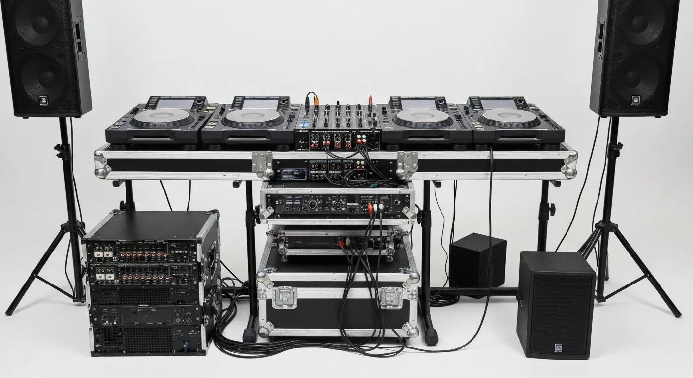 High-quality DJ equipment setup for hire packages in Canterbury-Bankstown